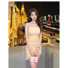 Strapless Georgette Bodycon Dress