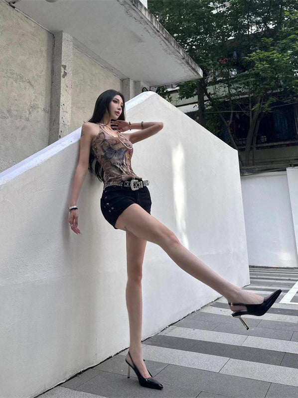 Women Animal Printed Tank Top