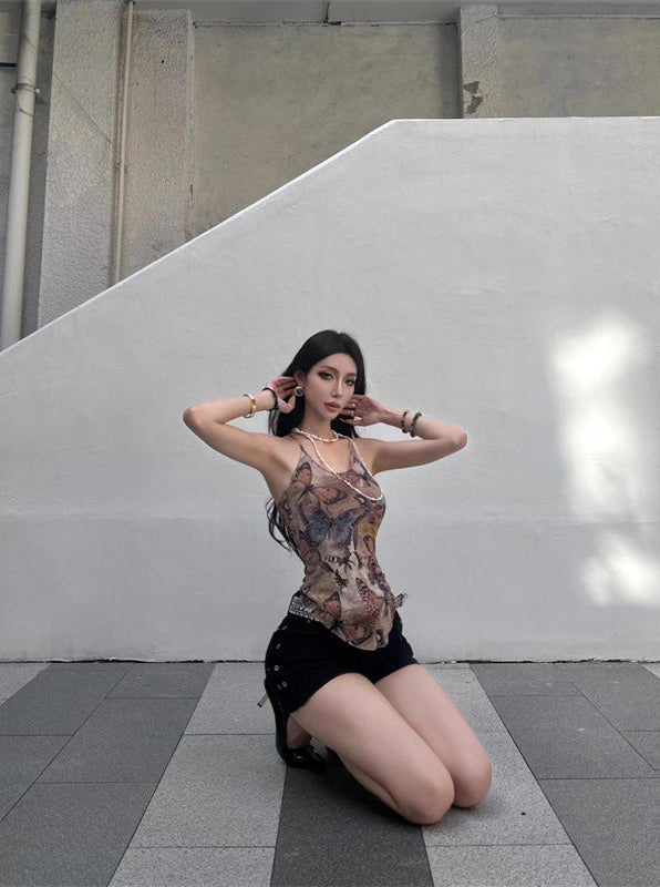 Women Animal Printed Tank Top