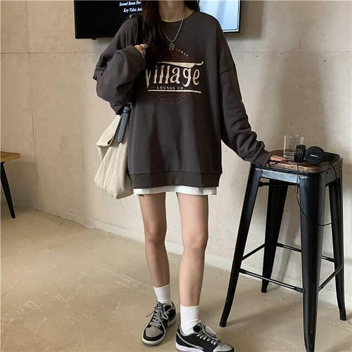 Women Typography Printed Sweatshirt