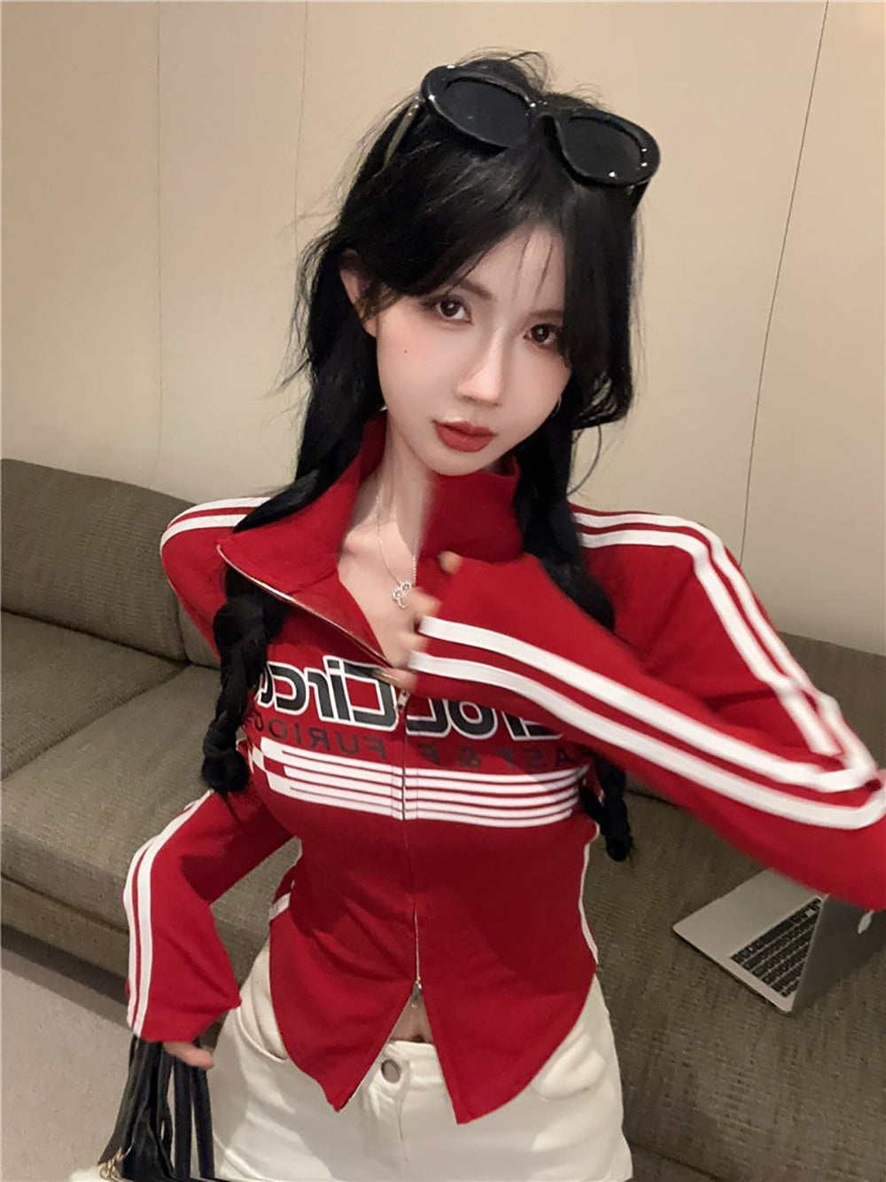 Women Printed Extended Sleeves Top
