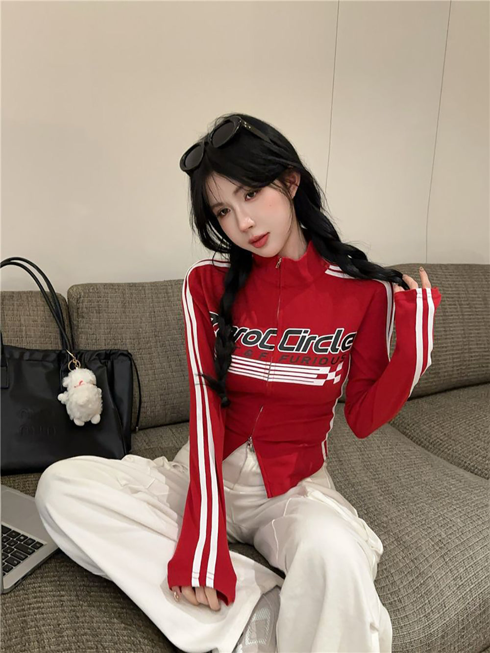 Women Printed Extended Sleeves Top