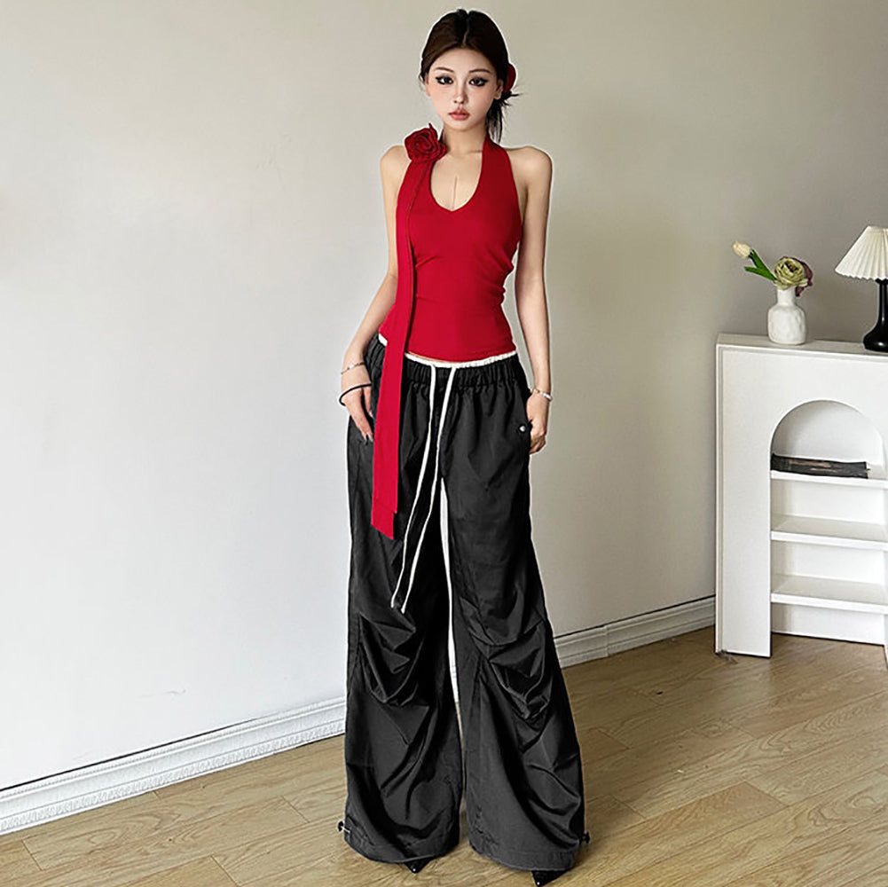 Women V-Neck Sleeveless Top