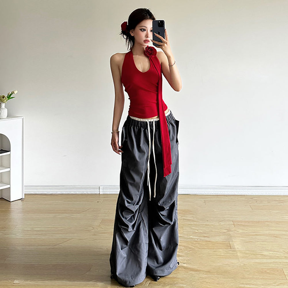 Women V-Neck Sleeveless Top