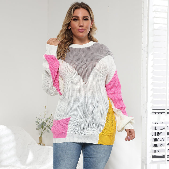 Women Colourblocked Pullover