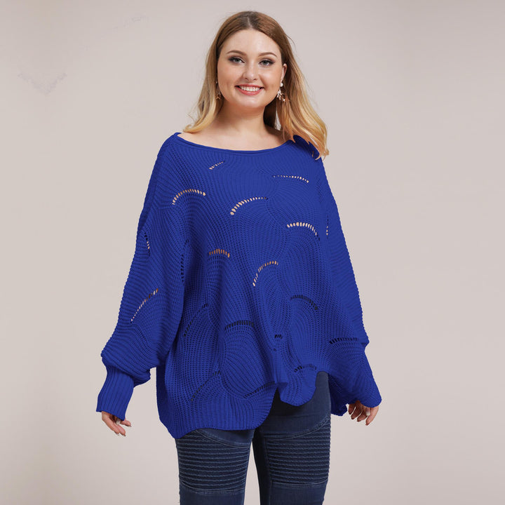 Women Plus Size Boat Neck Pullover
