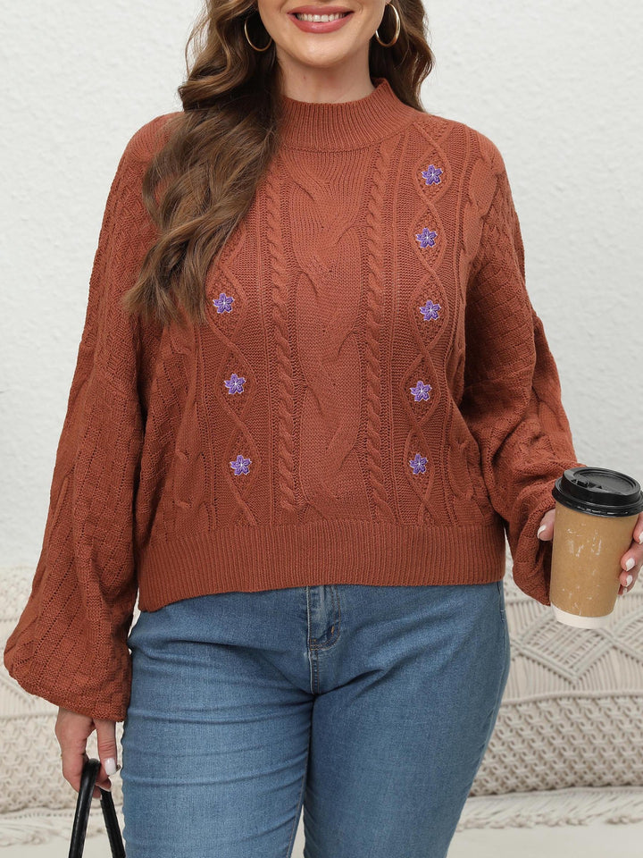 Women Cable Knit Pullover