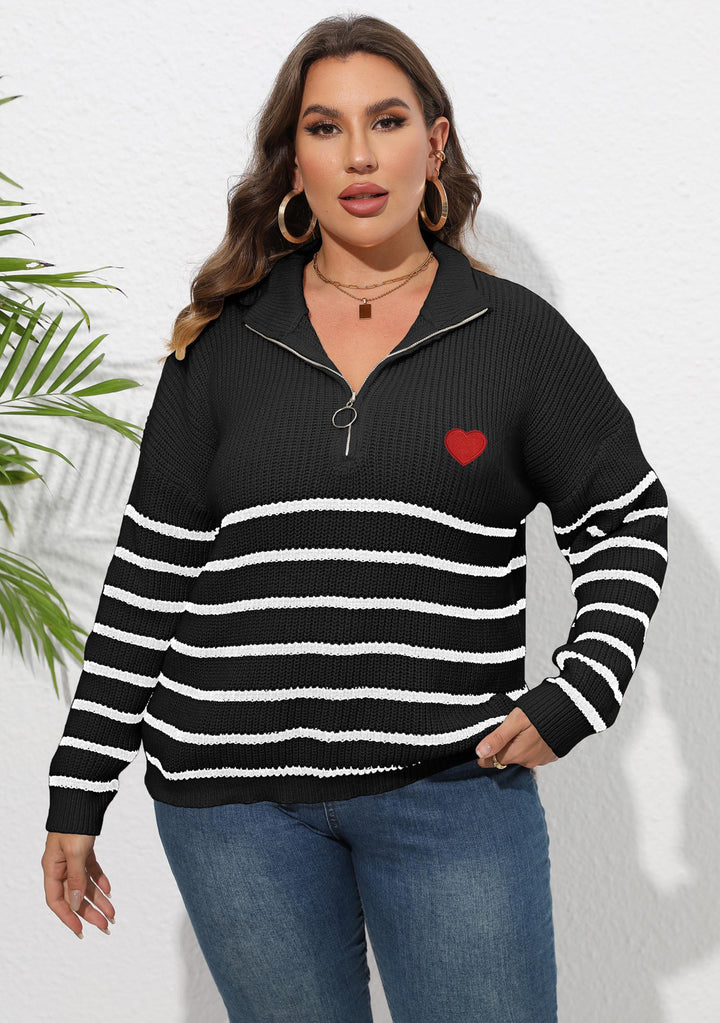 Women Striped Pullover