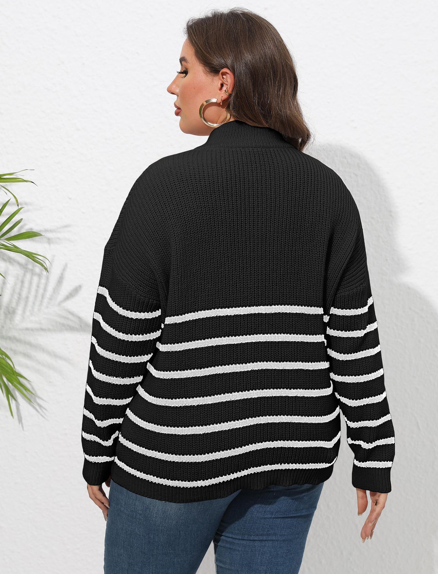 Women Striped Pullover