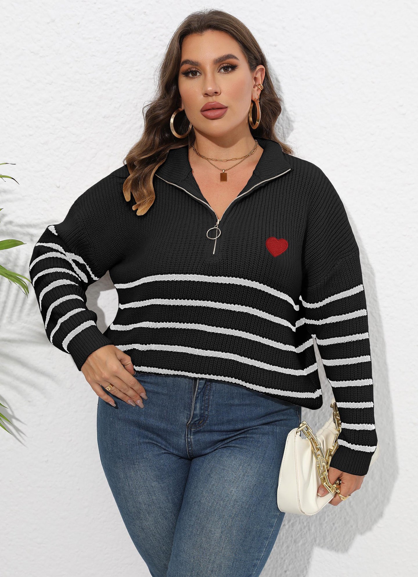 Women Striped Pullover