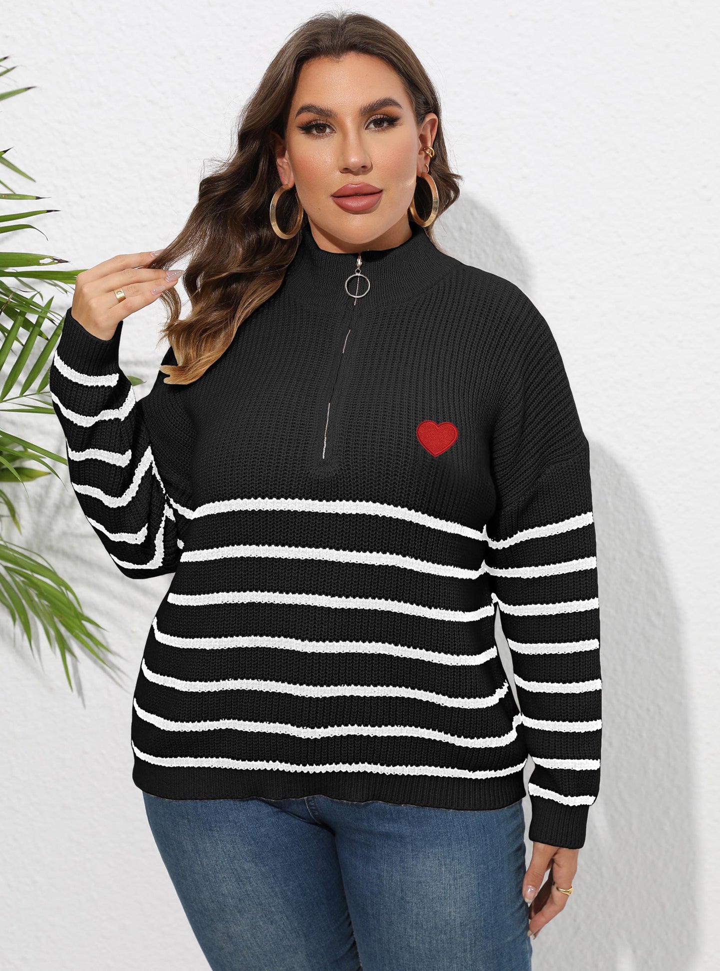 Women Striped Pullover