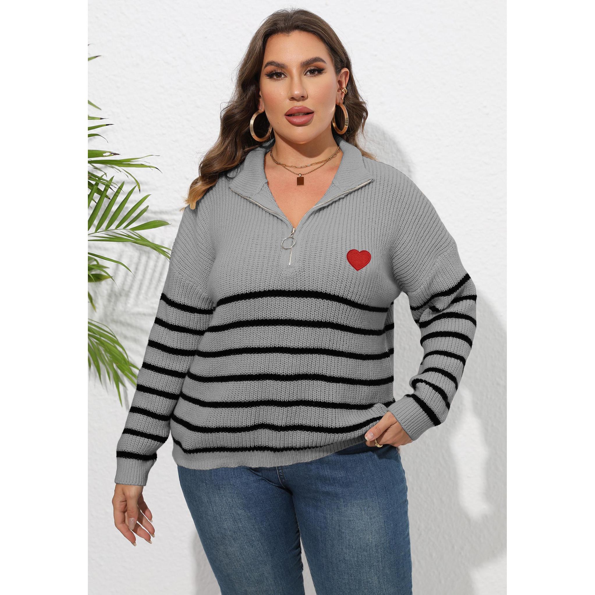 Women Striped Pullover