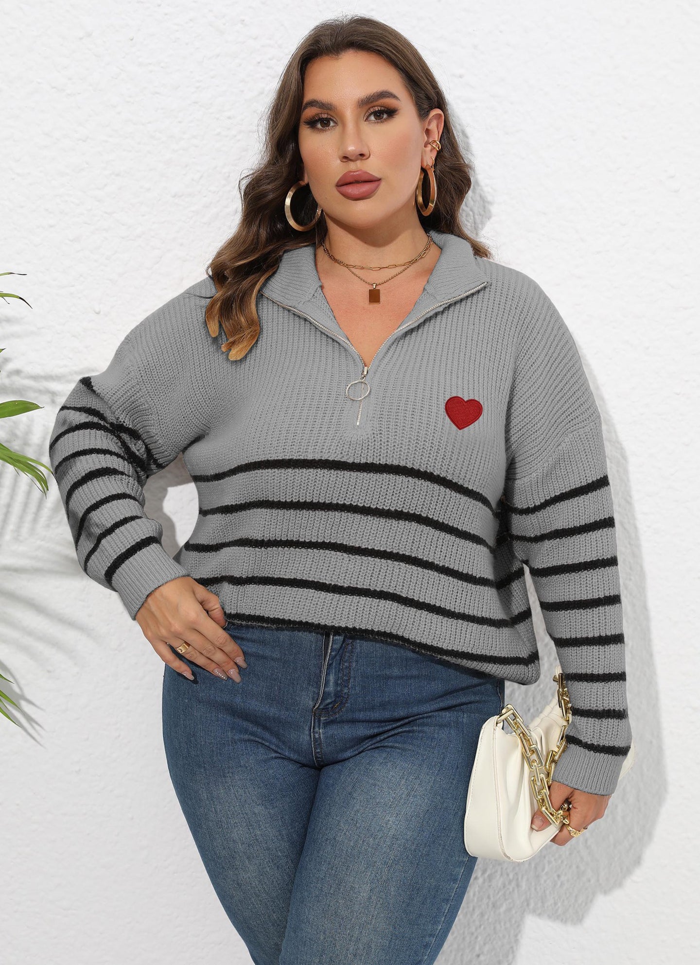Women Striped Pullover