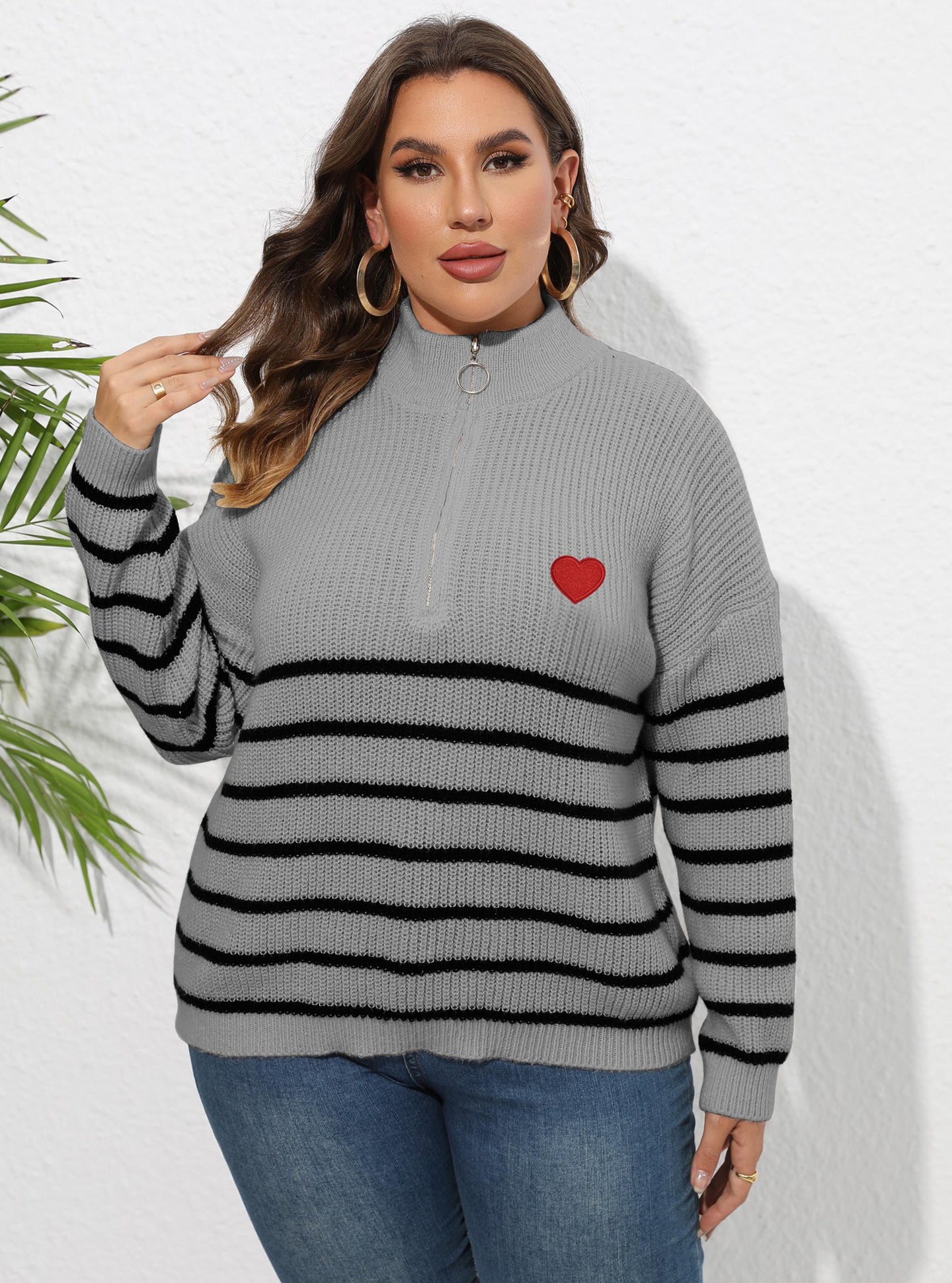 Women Striped Pullover