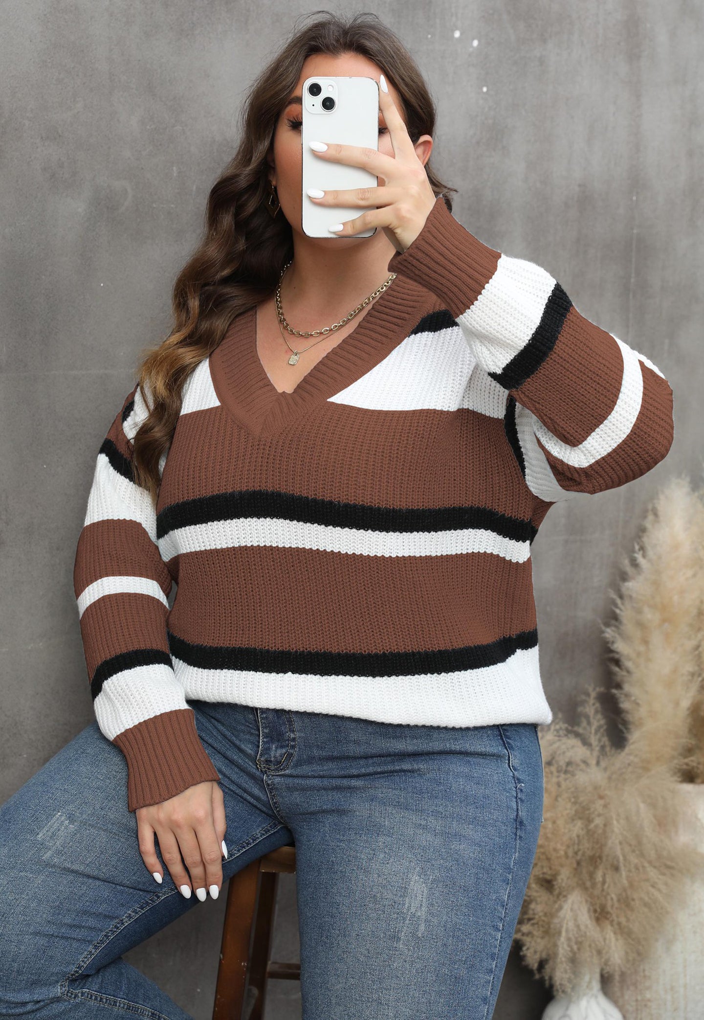 Women Colourblocked Pullover