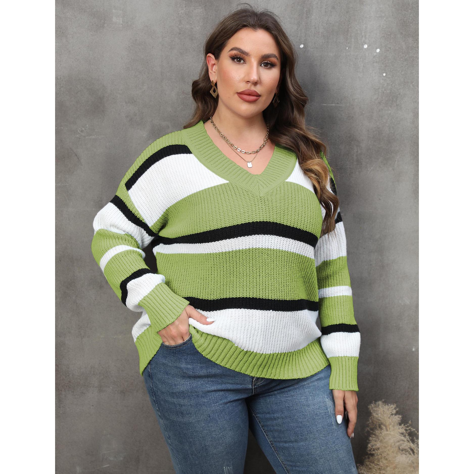 Women Striped Pullover