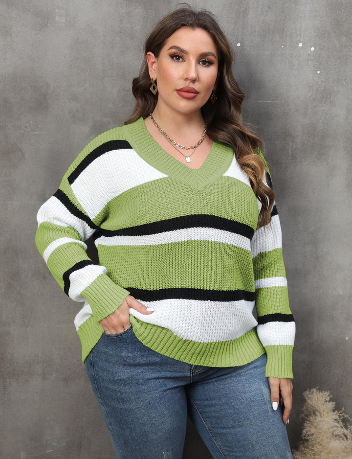 Women Striped Pullover