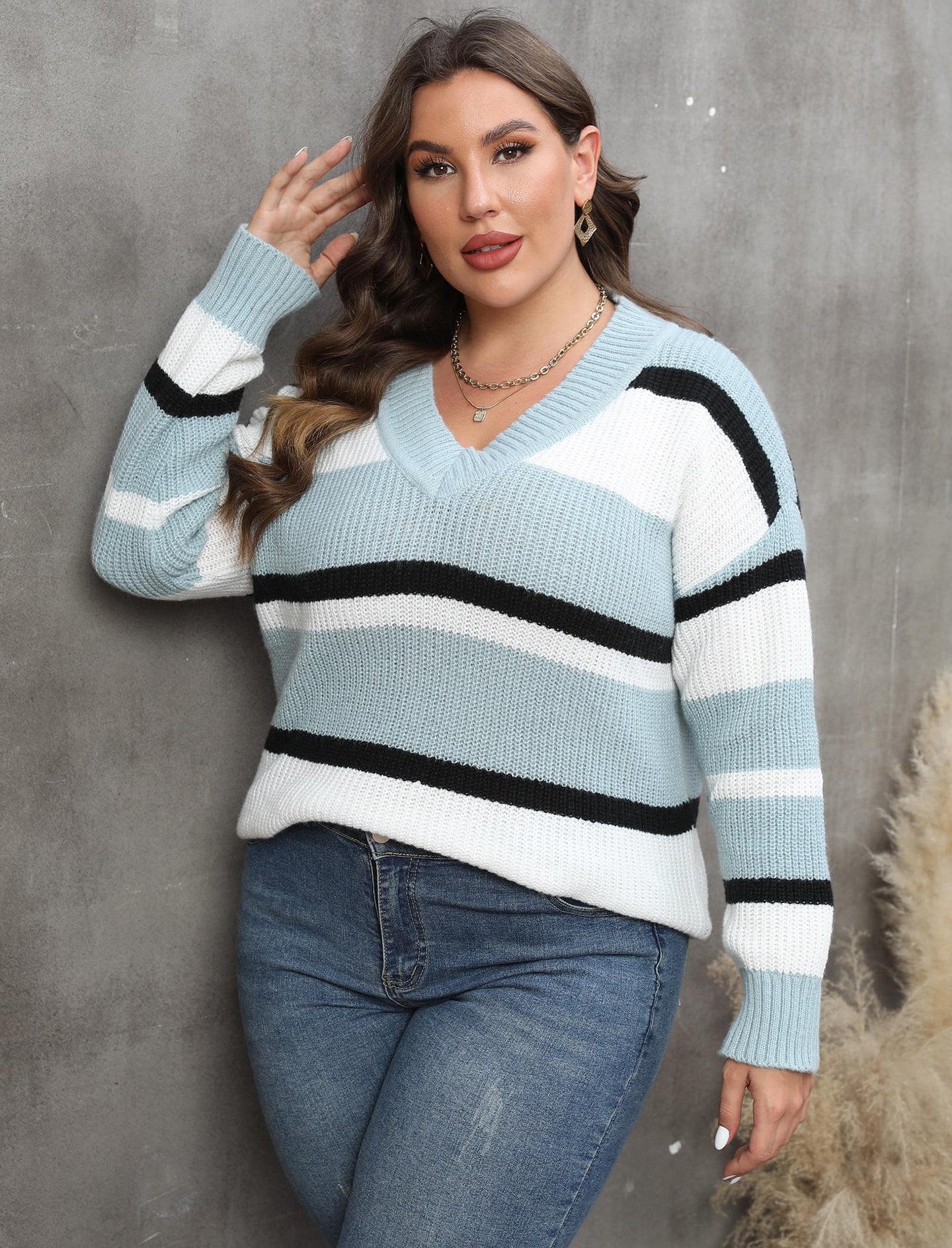 Women Colourblocked Pullover