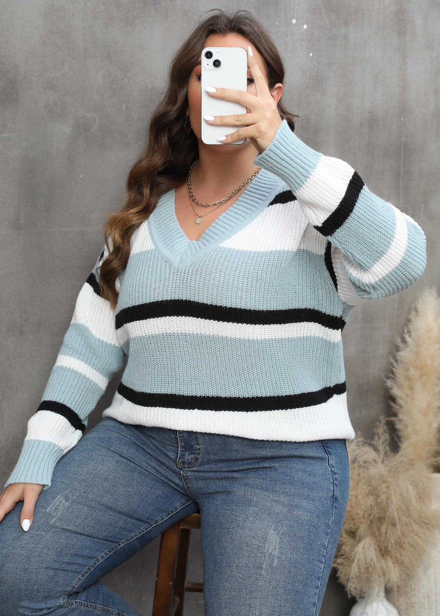 Women Colourblocked Pullover