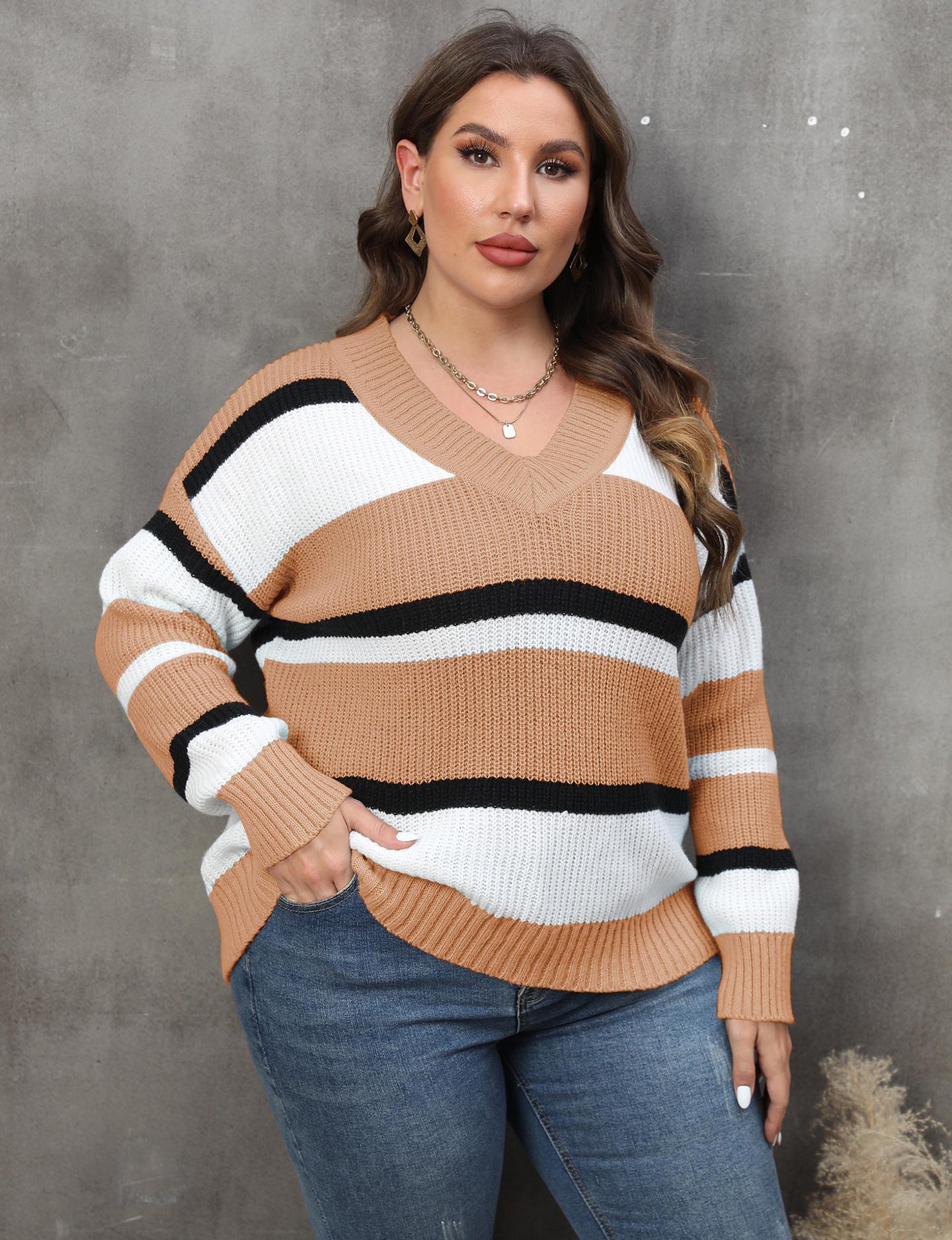 Women Colourblocked Pullover