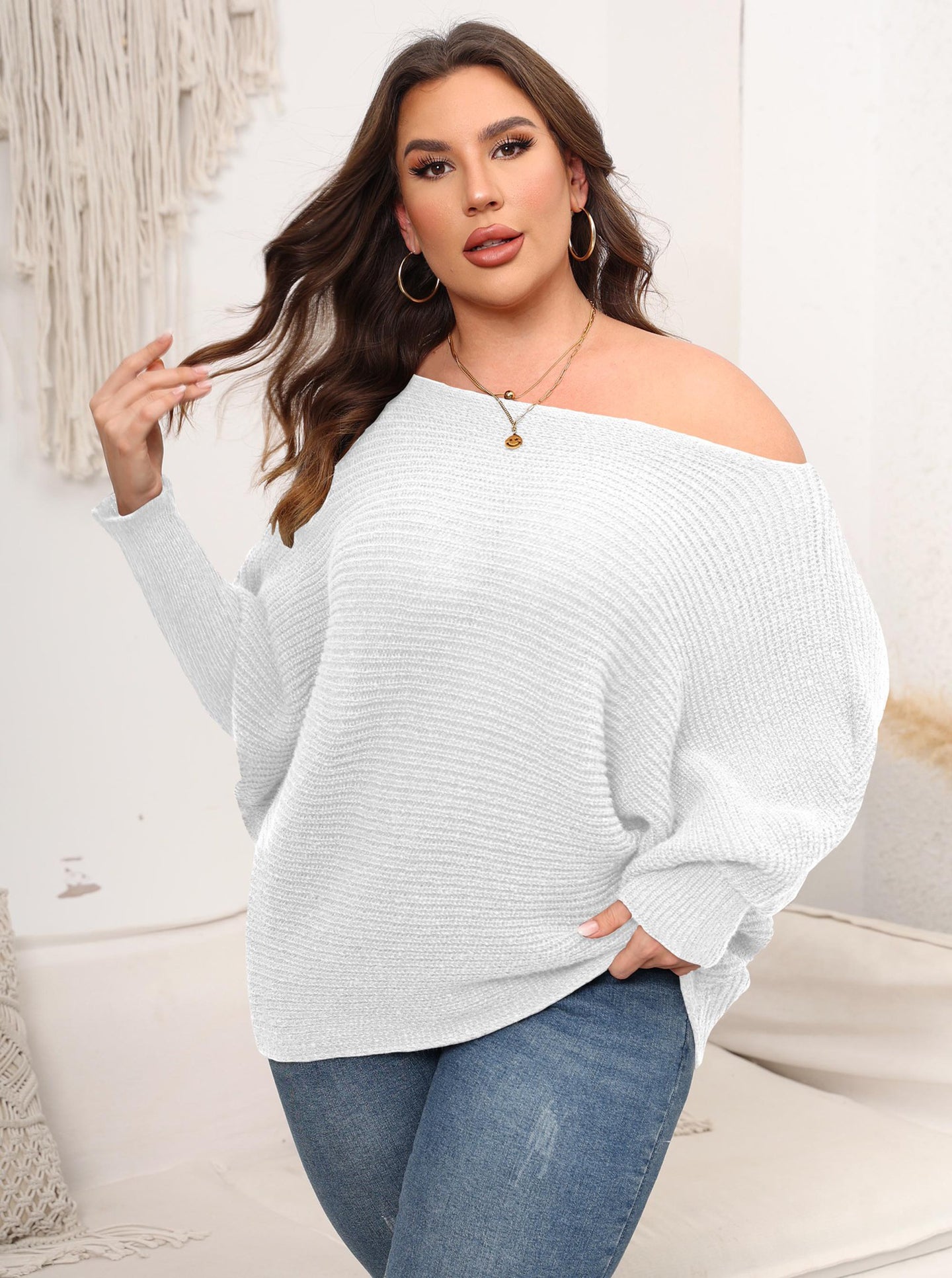 Women Cable Knit Pullover