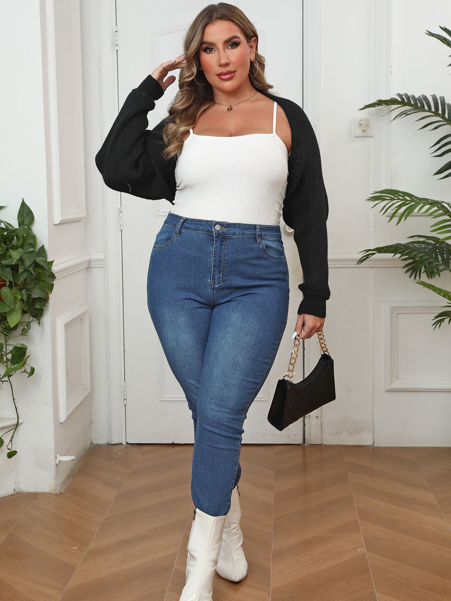 Women Crop Shrug