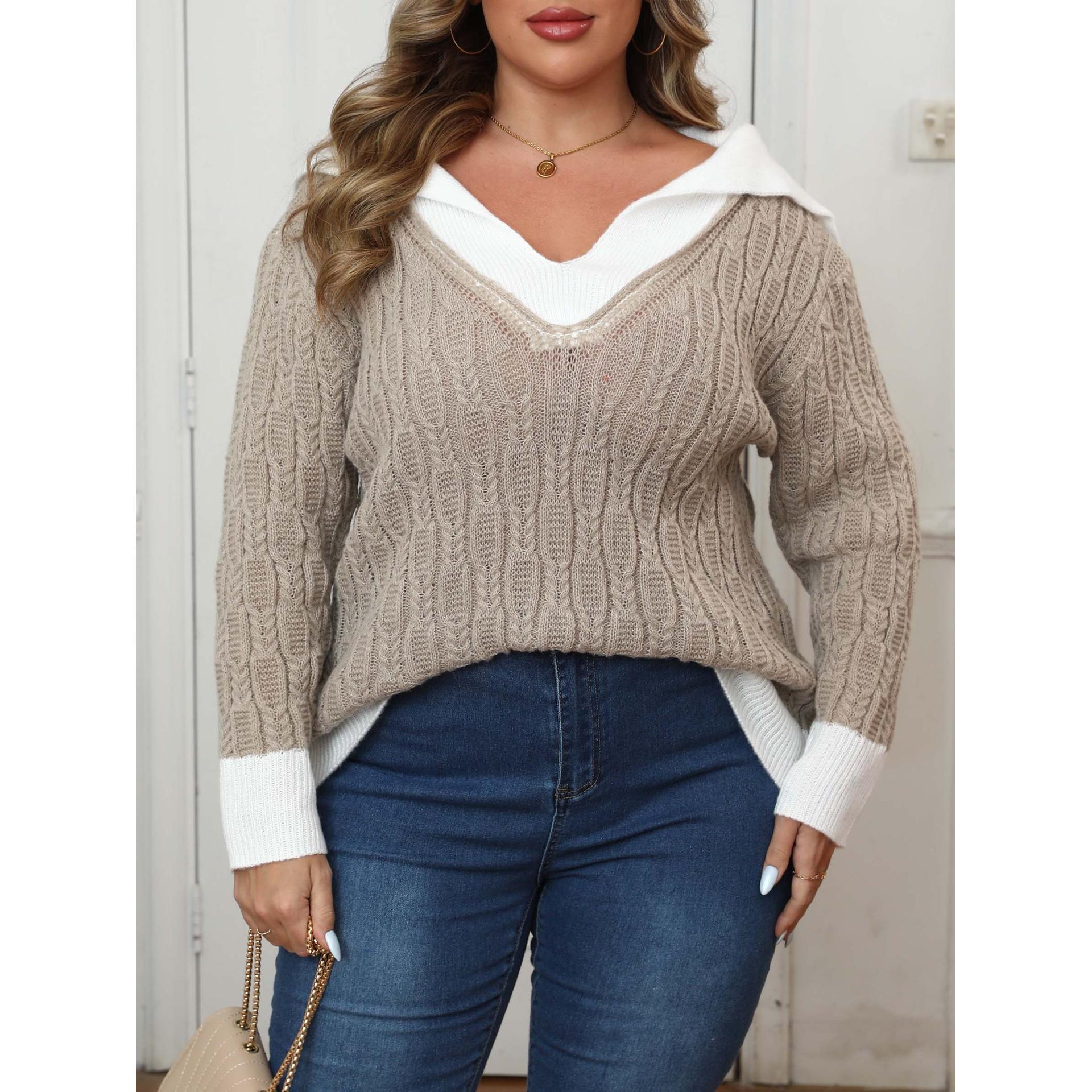 Women Cable Knit Pullover