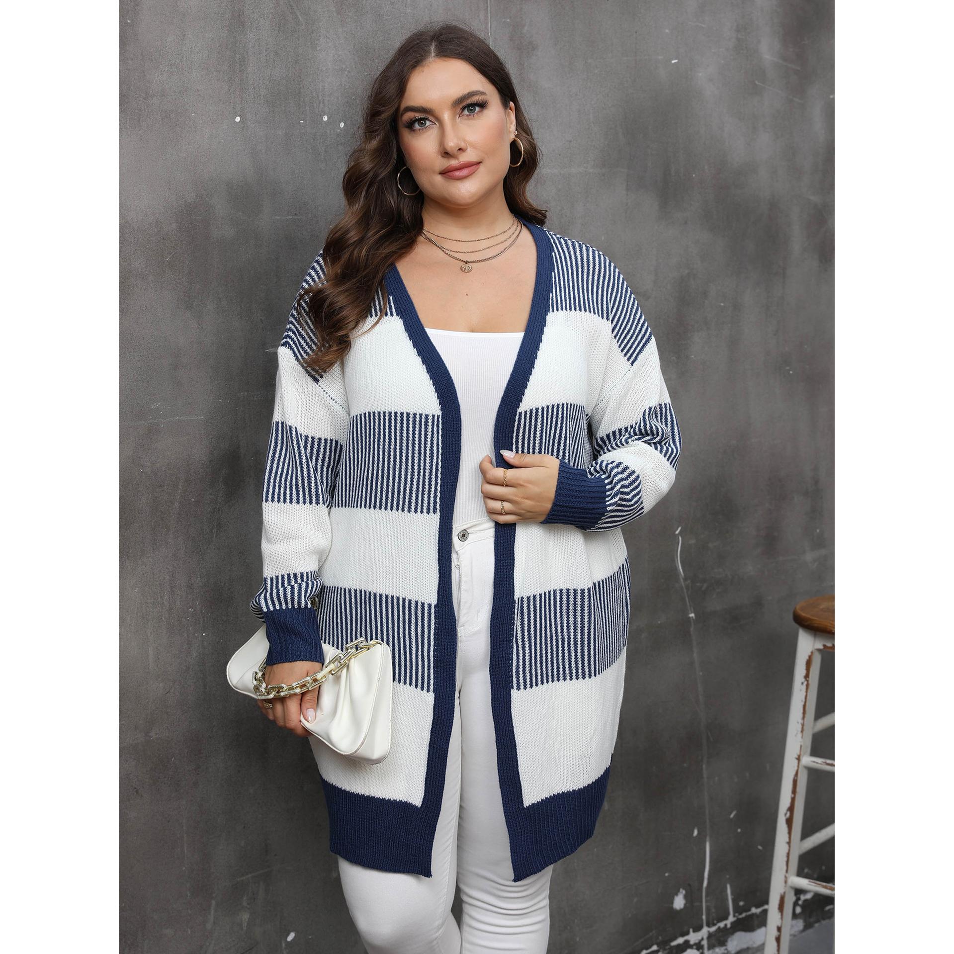 Women Striped Shrug