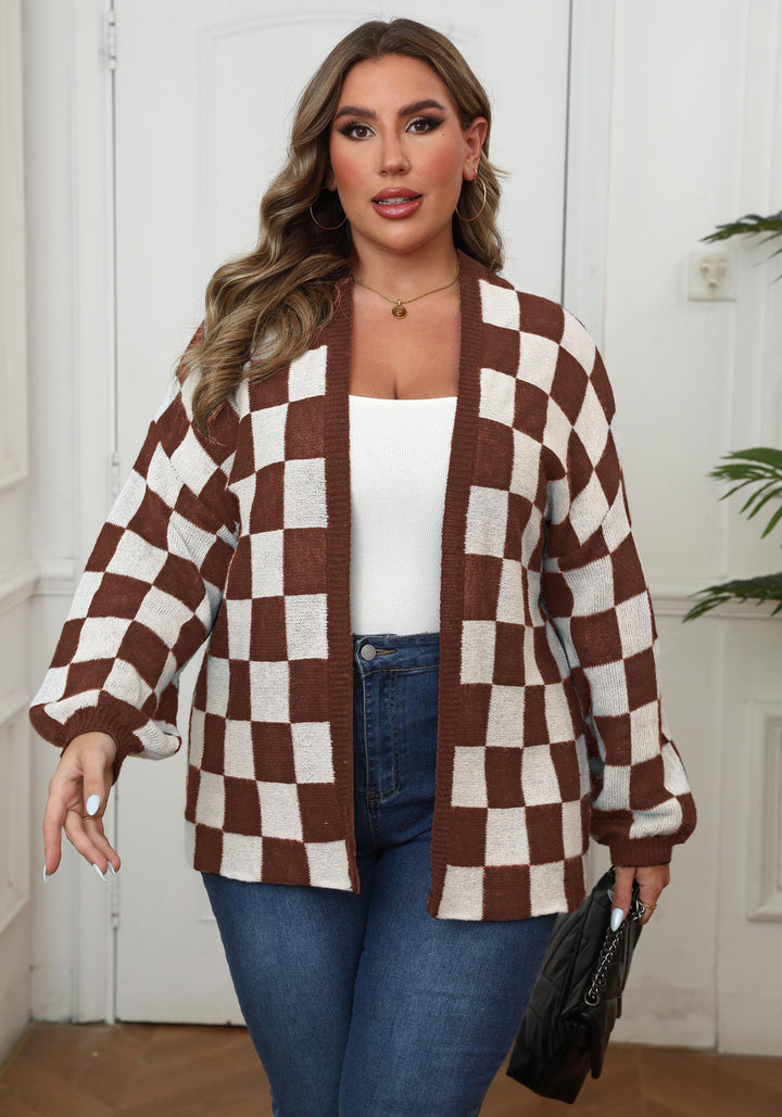 Women Checked Shrug