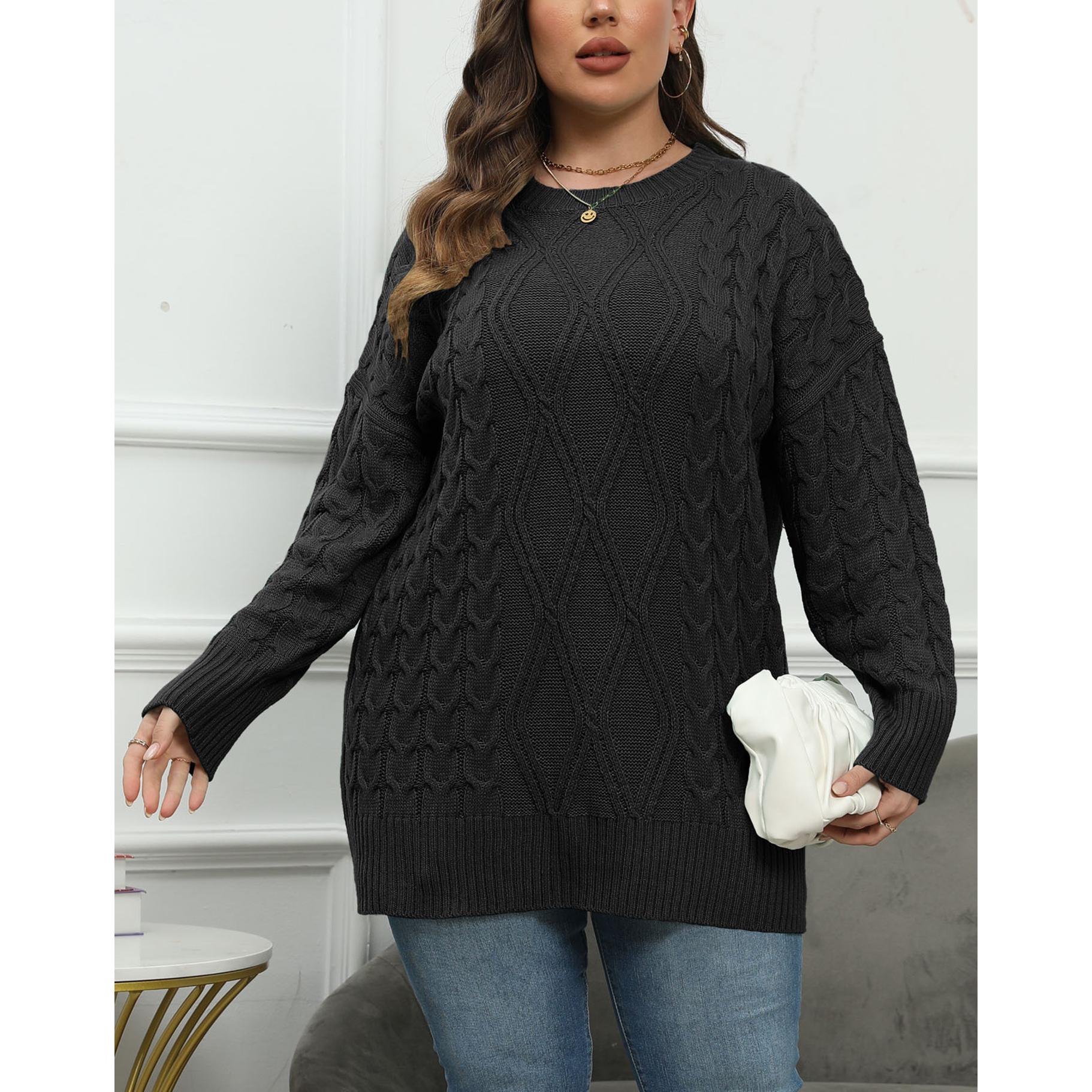 Women Cable Knit Pullover