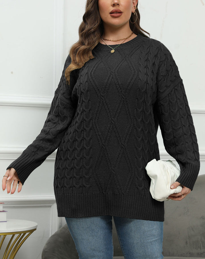 Women Cable Knit Pullover