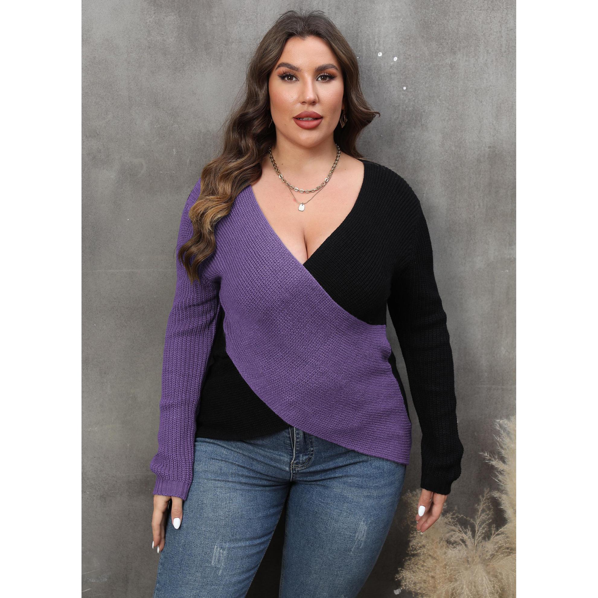 Women Colourblocked Pullover Sweaters