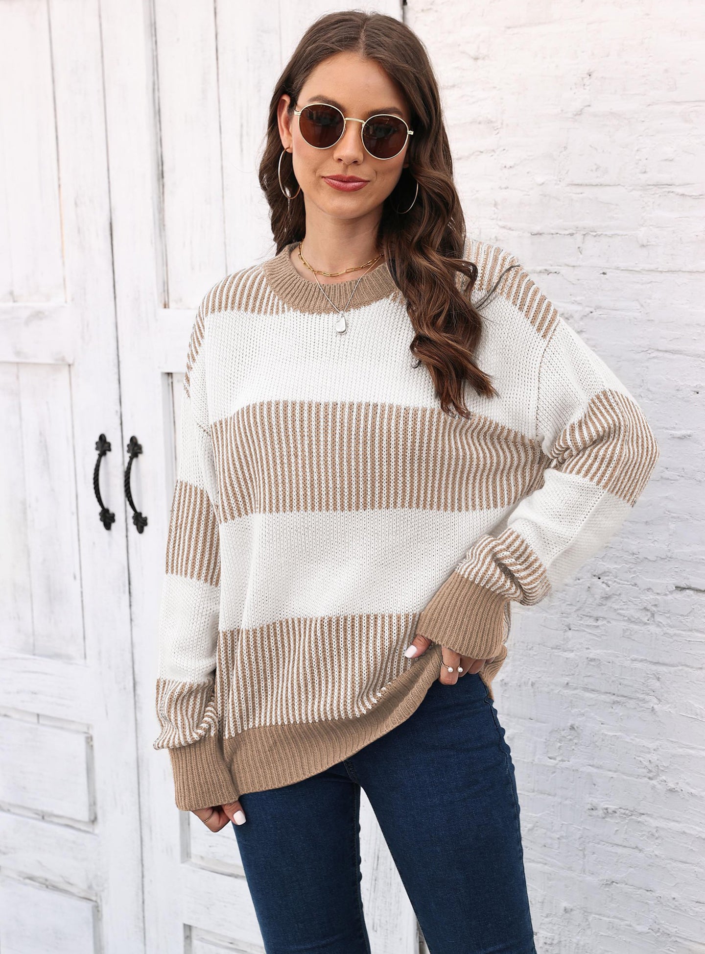 Women Striped Pullover Sweaters