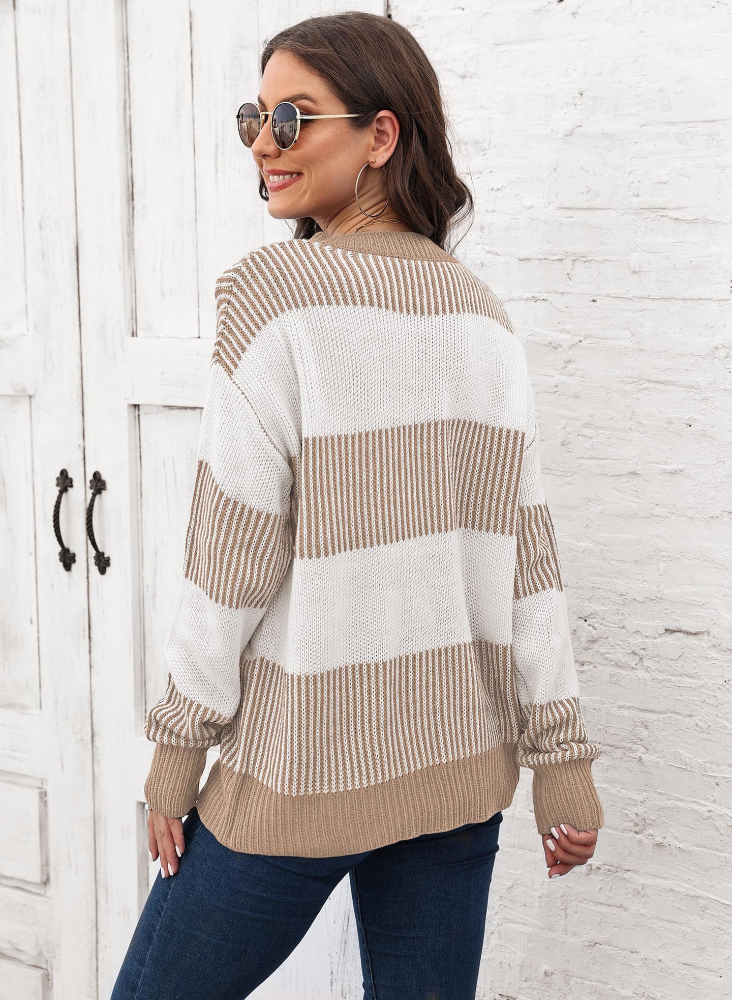 Women Striped Pullover Sweaters