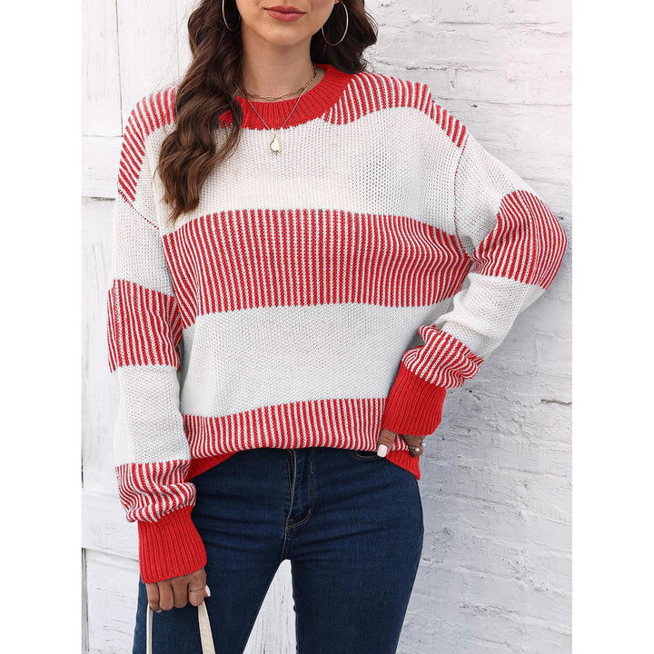 Women Striped Pullover Sweater
