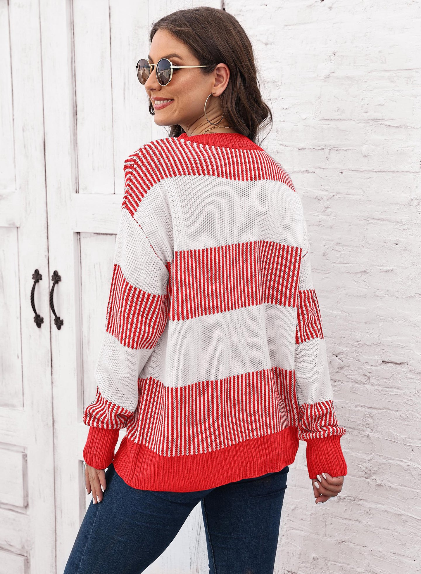 Women Striped Pullover Sweater