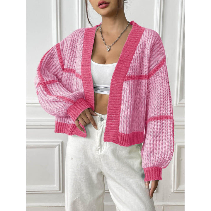 Long Sleeves Striped Shrug