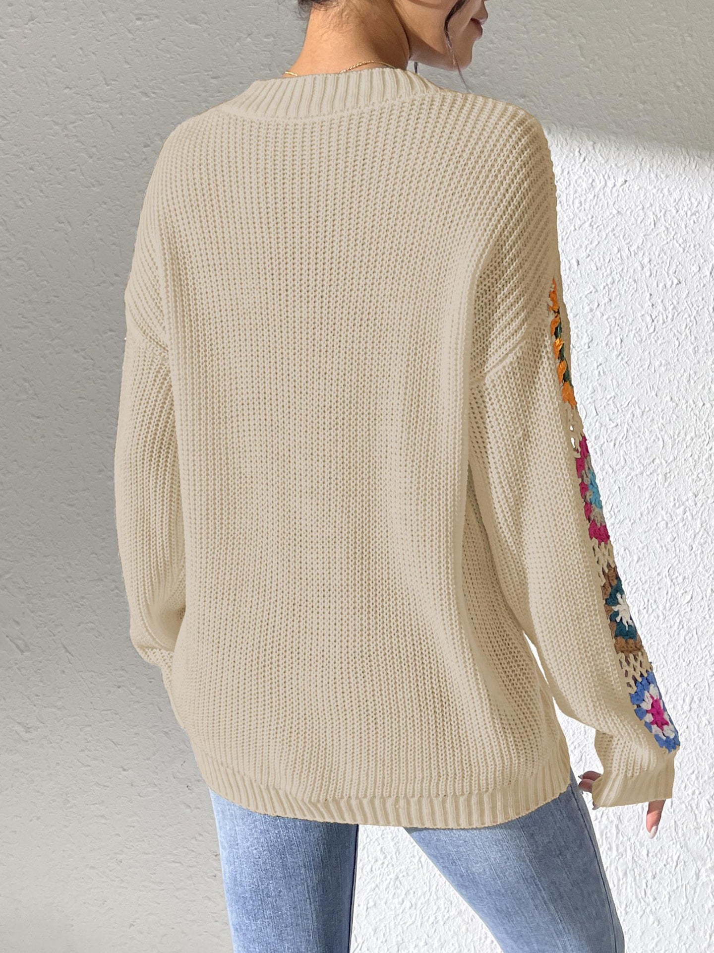 Women Floral Pullover Sweaters
