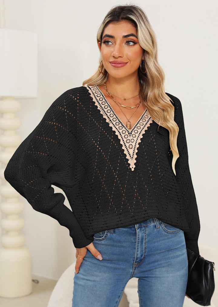 Women Self Design Pullover Sweater