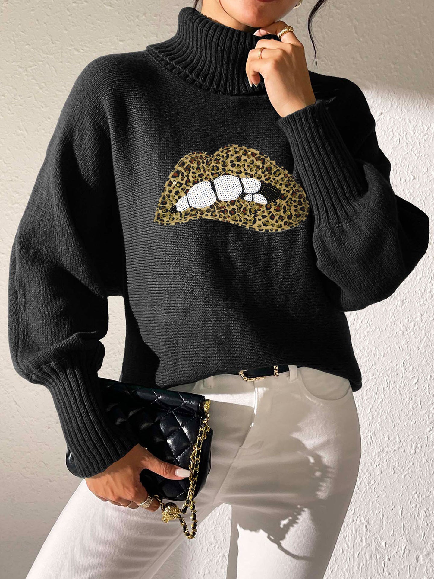 Women Turtle Neck Pullover