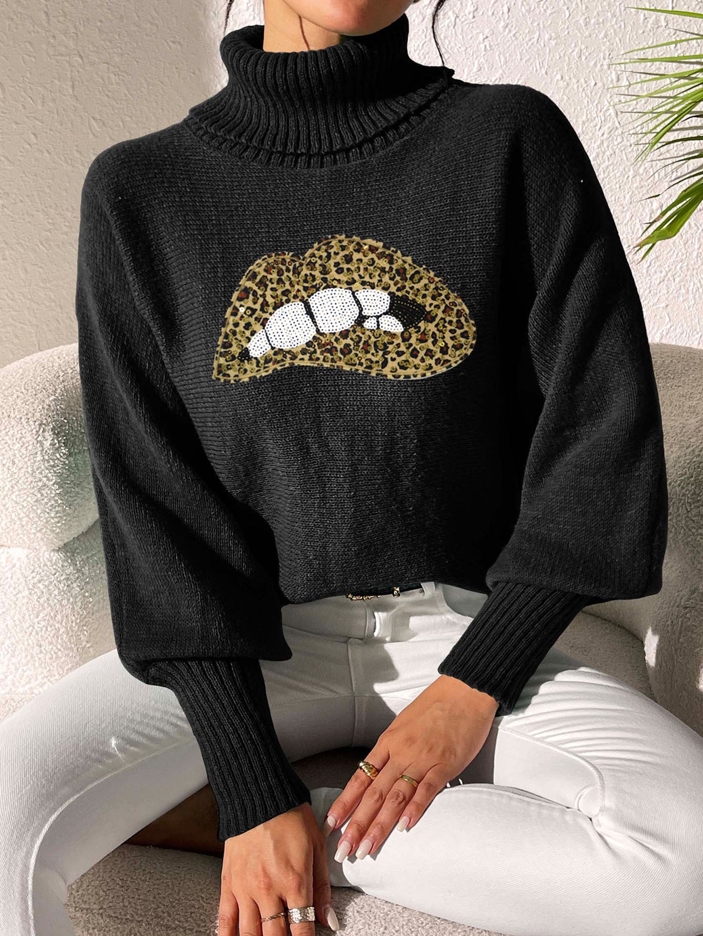Women Turtle Neck Pullover