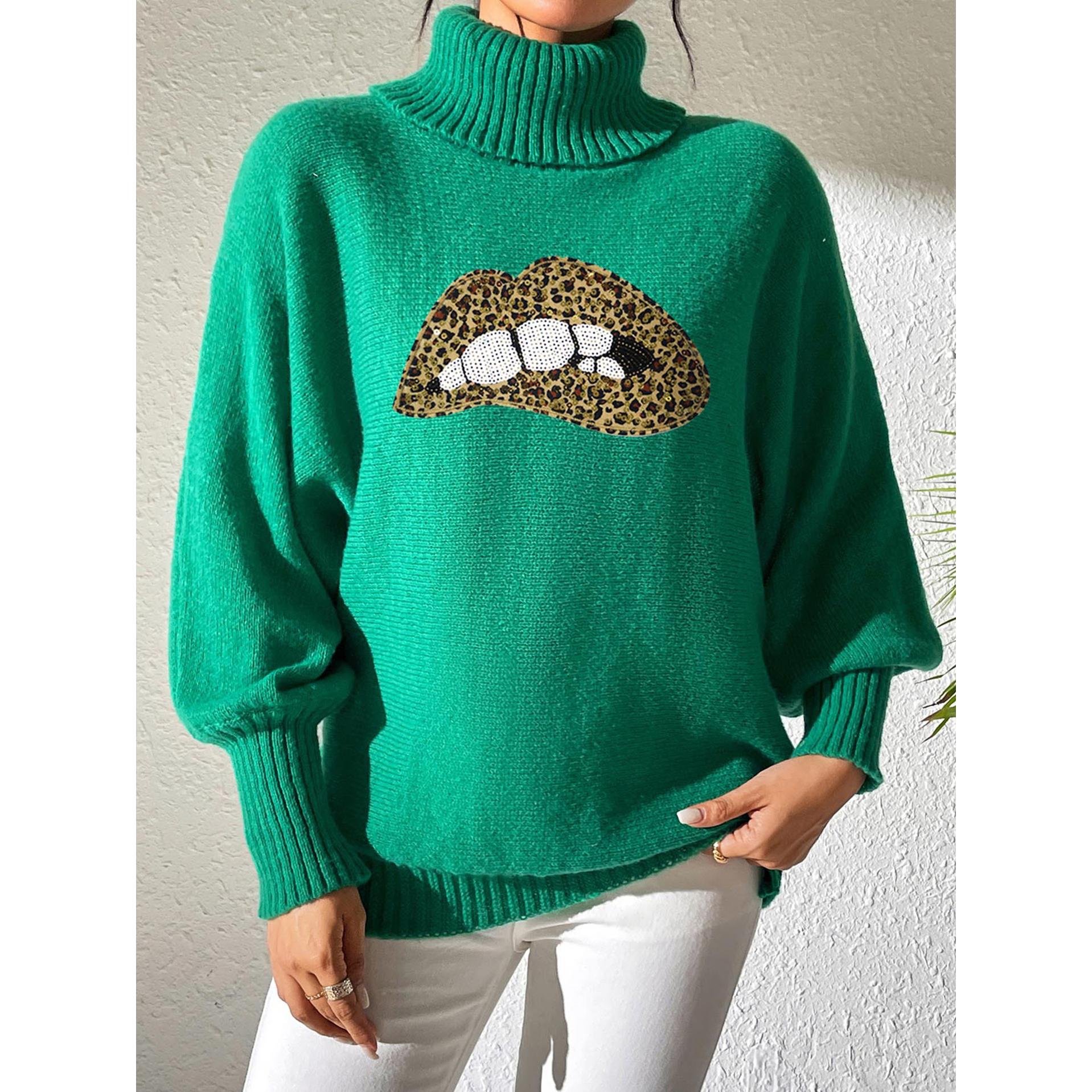 Women Turtle Neck Pullover Sweaters