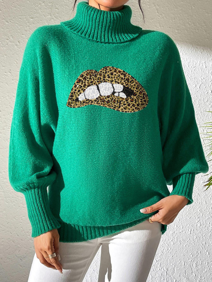 Women Turtle Neck Pullover Sweaters
