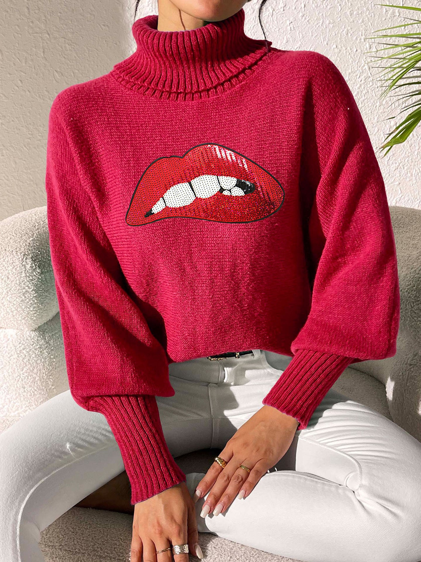 Women Ribbed Pullover