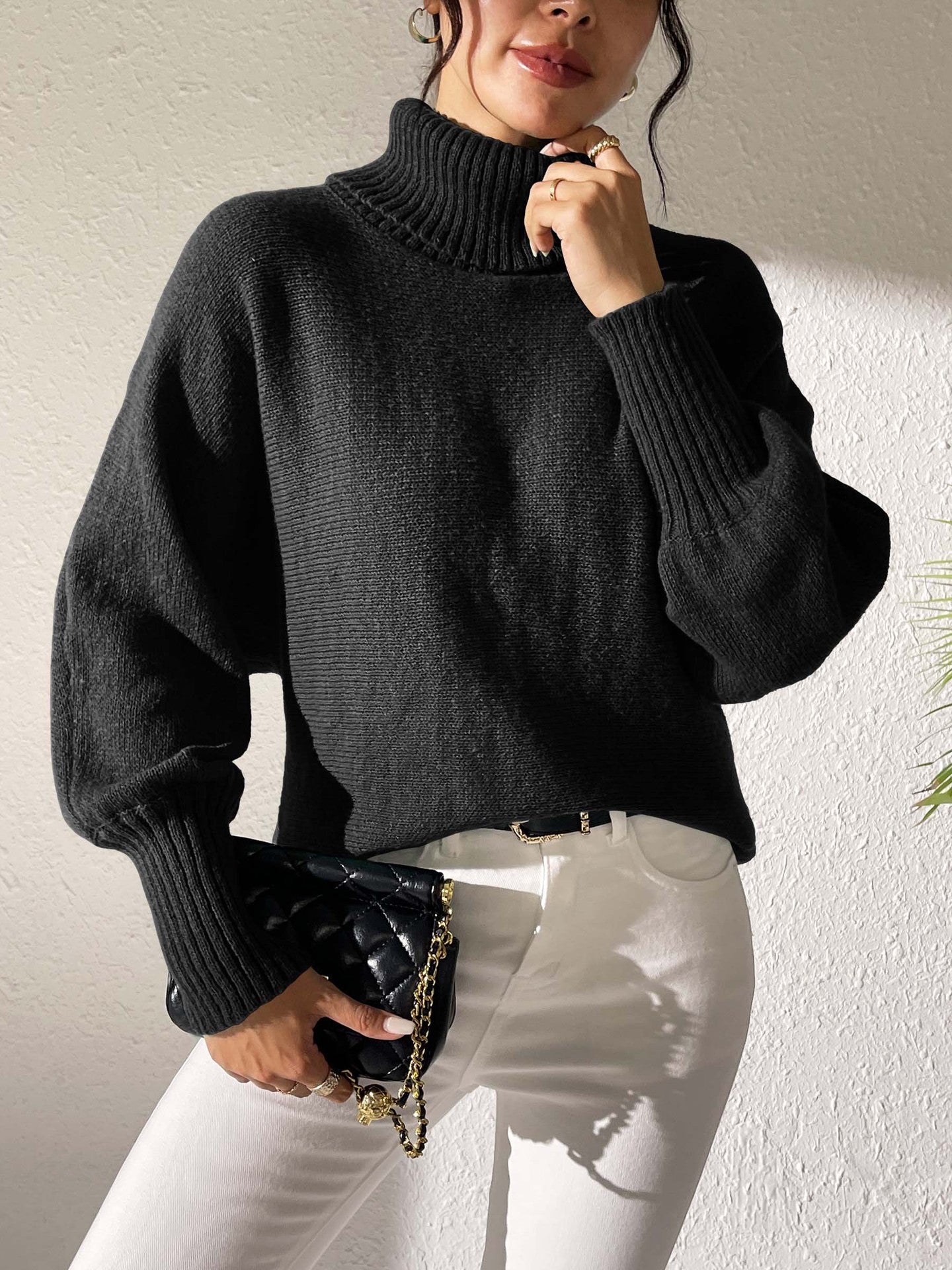 Women Turtle Neck Pullover
