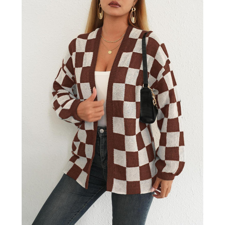 Women Checked Shrug