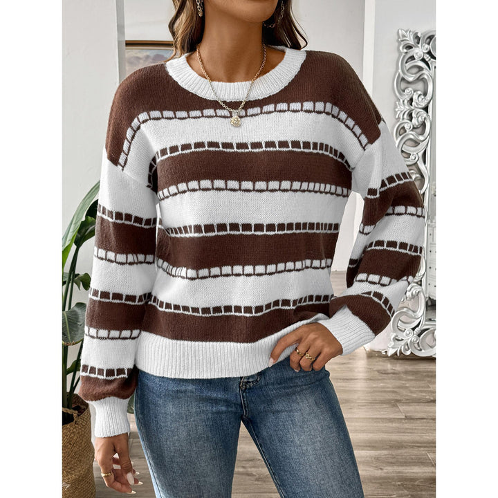 Women Striped Pullover Sweater