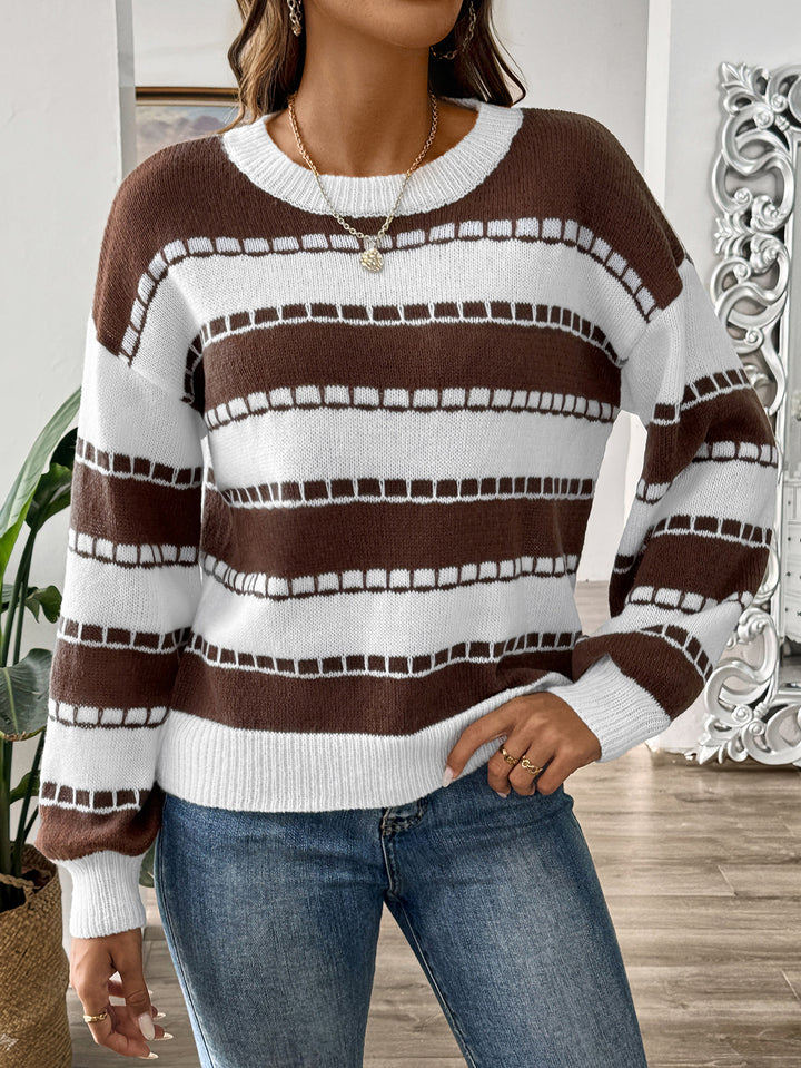 Women Striped Pullover Sweater