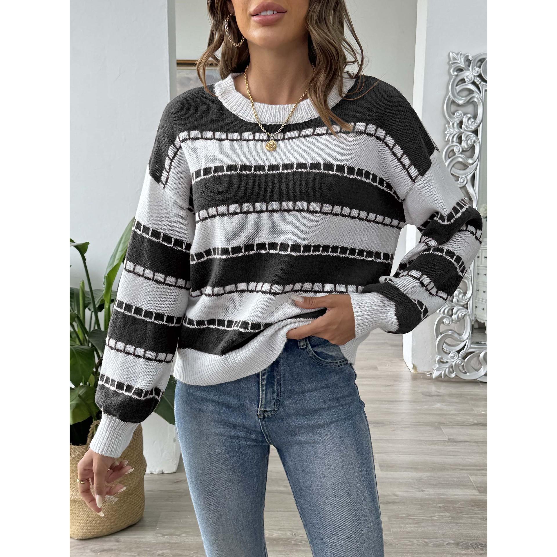 Women Striped Pullover Sweaters