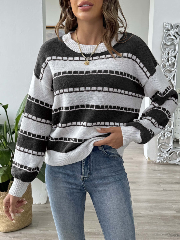 Women Striped Pullover Sweaters